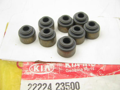(8) New Genuine Engine Valve Stem Oil Seal Caps OEM For Kia 2222423500