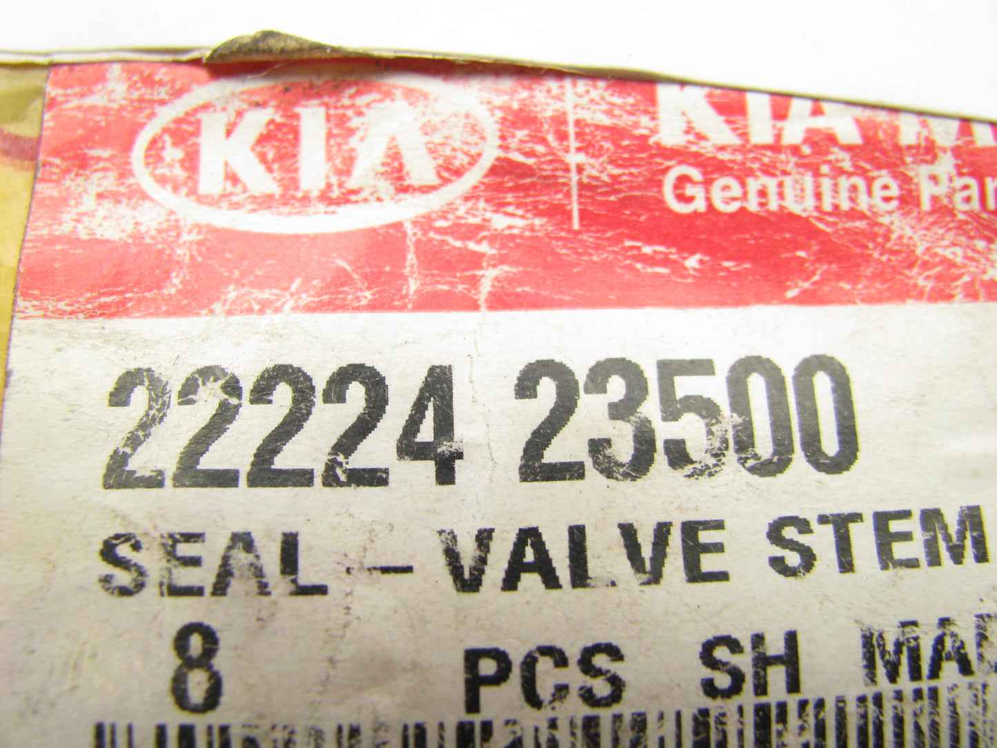 (8) New Genuine Engine Valve Stem Oil Seal Caps OEM For Kia 2222423500