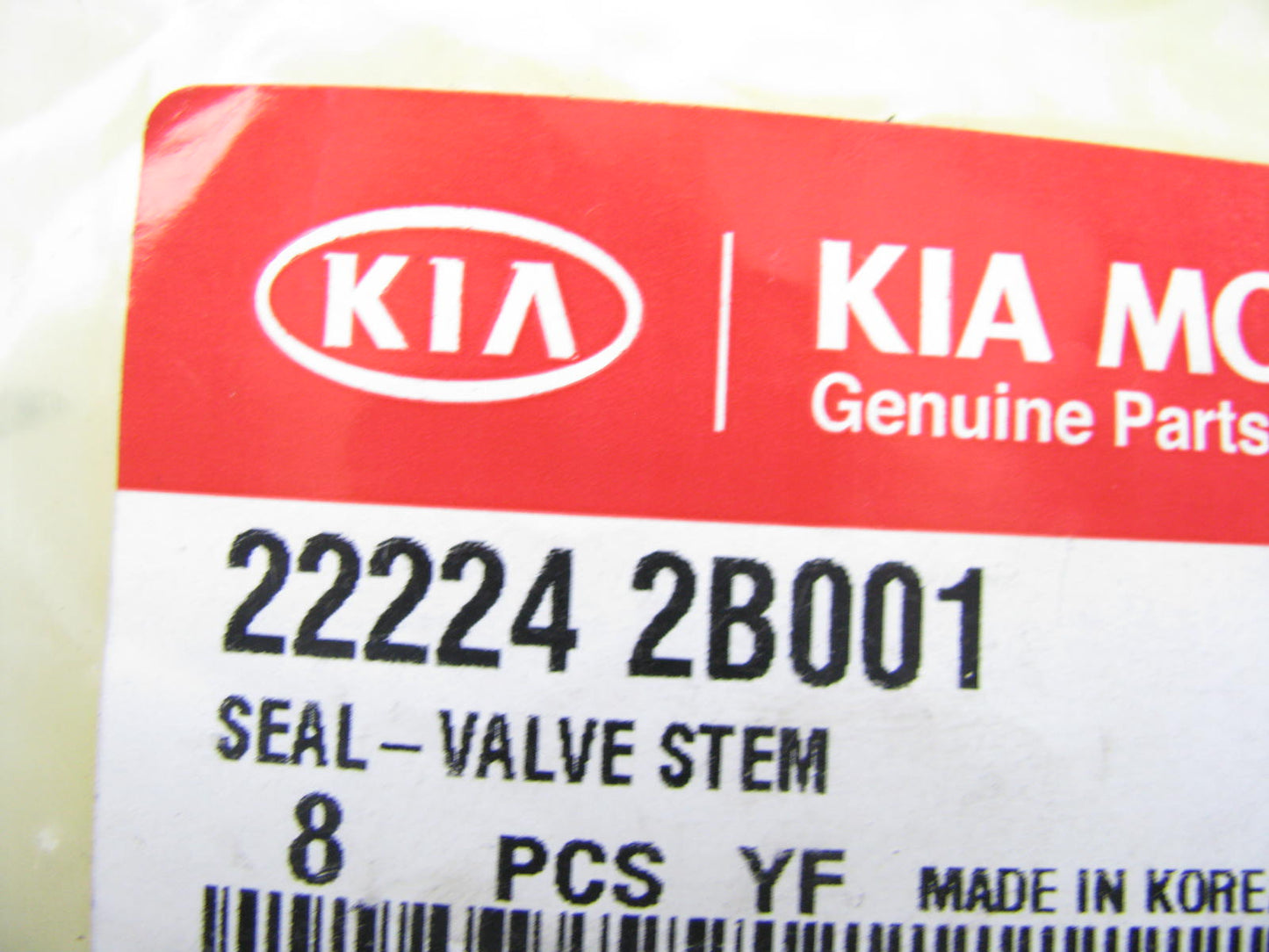 (8) New Genuine EXHAUST Valve Stem Oil Seals OEM For Kia 222242B001