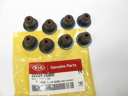 (8 PCS) New Genuine Engine Valve Stem Oil Seals OEM For Kia 222242G000