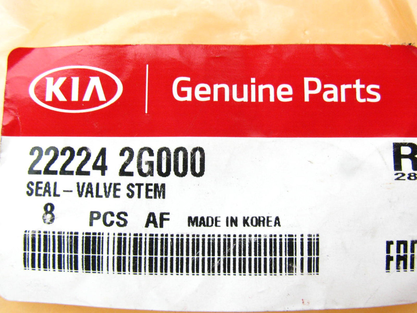 (8 PCS) New Genuine Engine Valve Stem Oil Seals OEM For Kia 222242G000