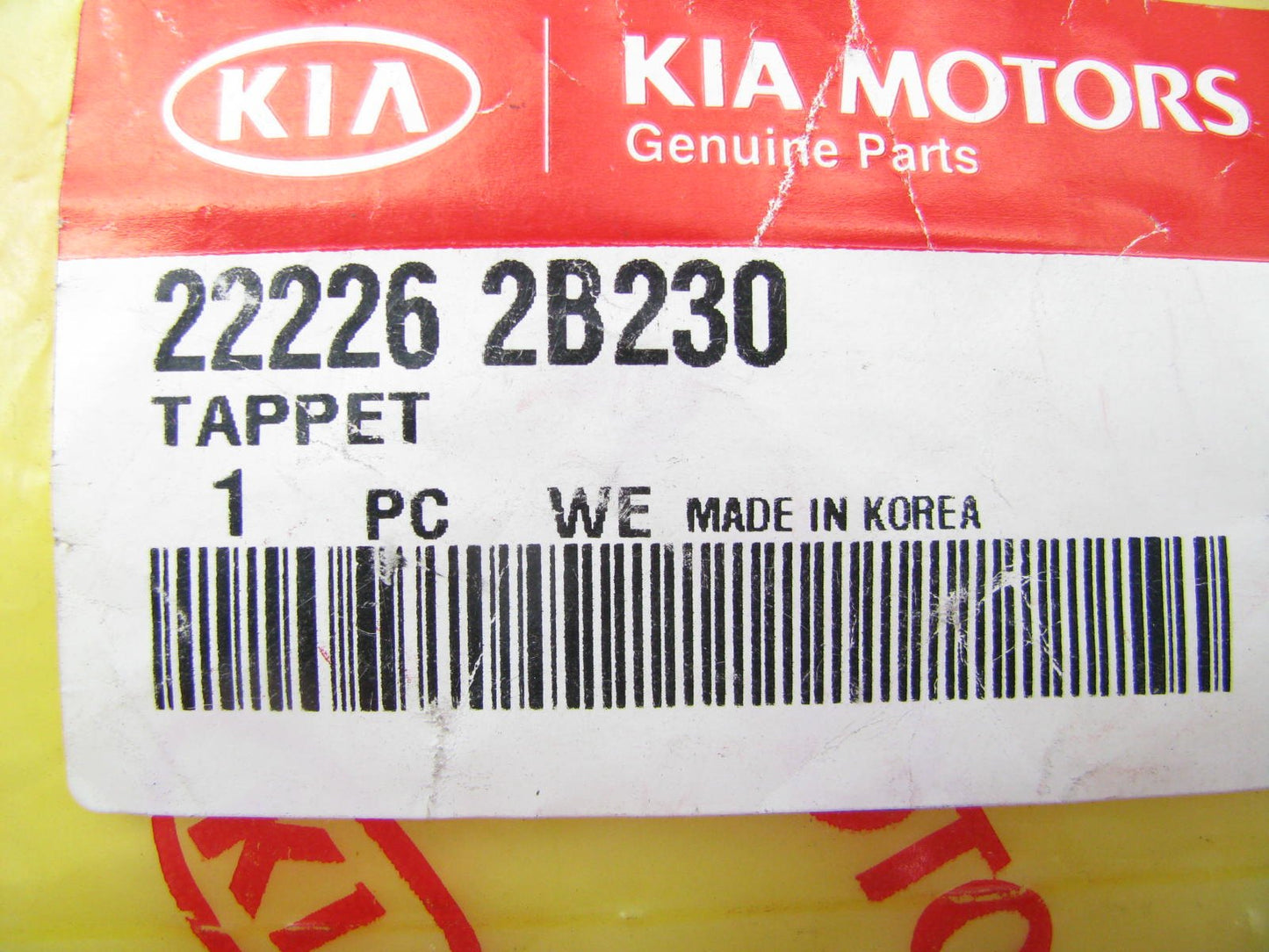 NEW GENUINE Camshaft Follower Valve Lifter Tappet 3.435mm OEM For Kia 222262B230
