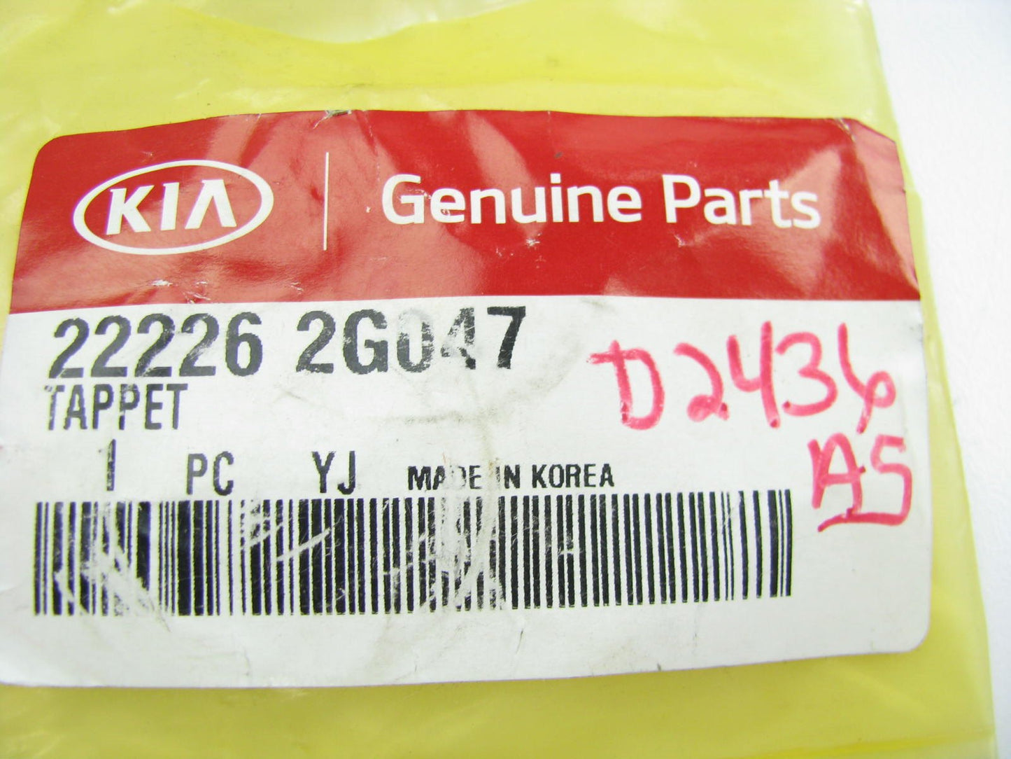 NEW GENUINE Engine Camshaft Follower OEM For Kia 222262G047 T=3.69mm