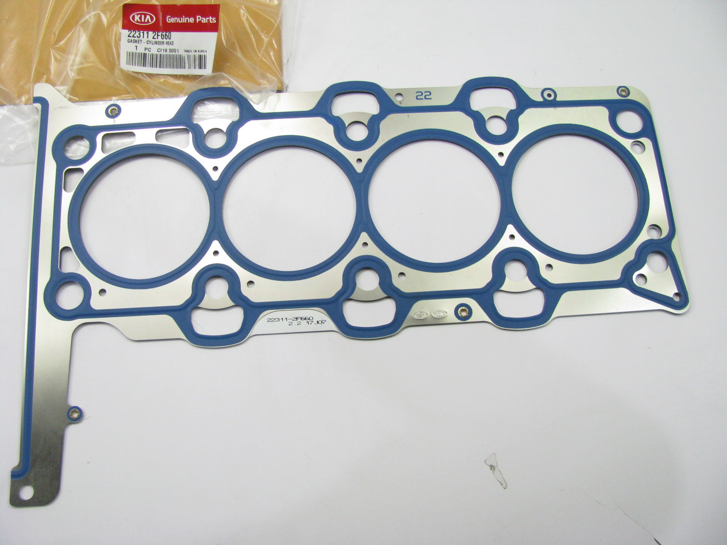 NEW Cylinder Head Gasket , 1.2mm 2.2L Diesel CRDi D4HB OEM For Kia 223112F660
