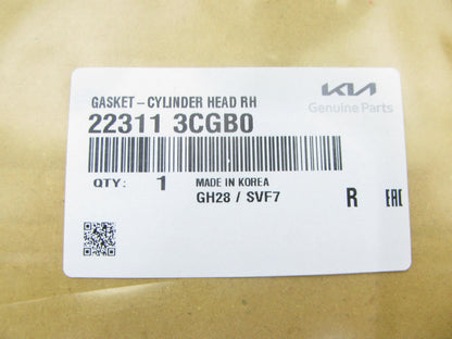 NEW GENUINE Cylinder Head Gasket - RIGHT (Rear Bank) - OEM For Kia 223113CGB0 V6