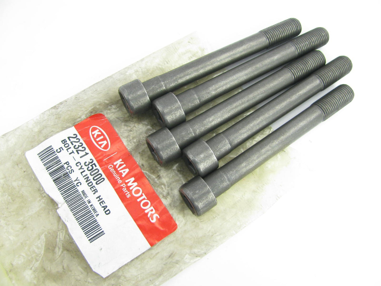 (5) PCS - Engine Cylinder Head Bolts OEM For 2001-2006 Kia Sedona Sorento Amanti