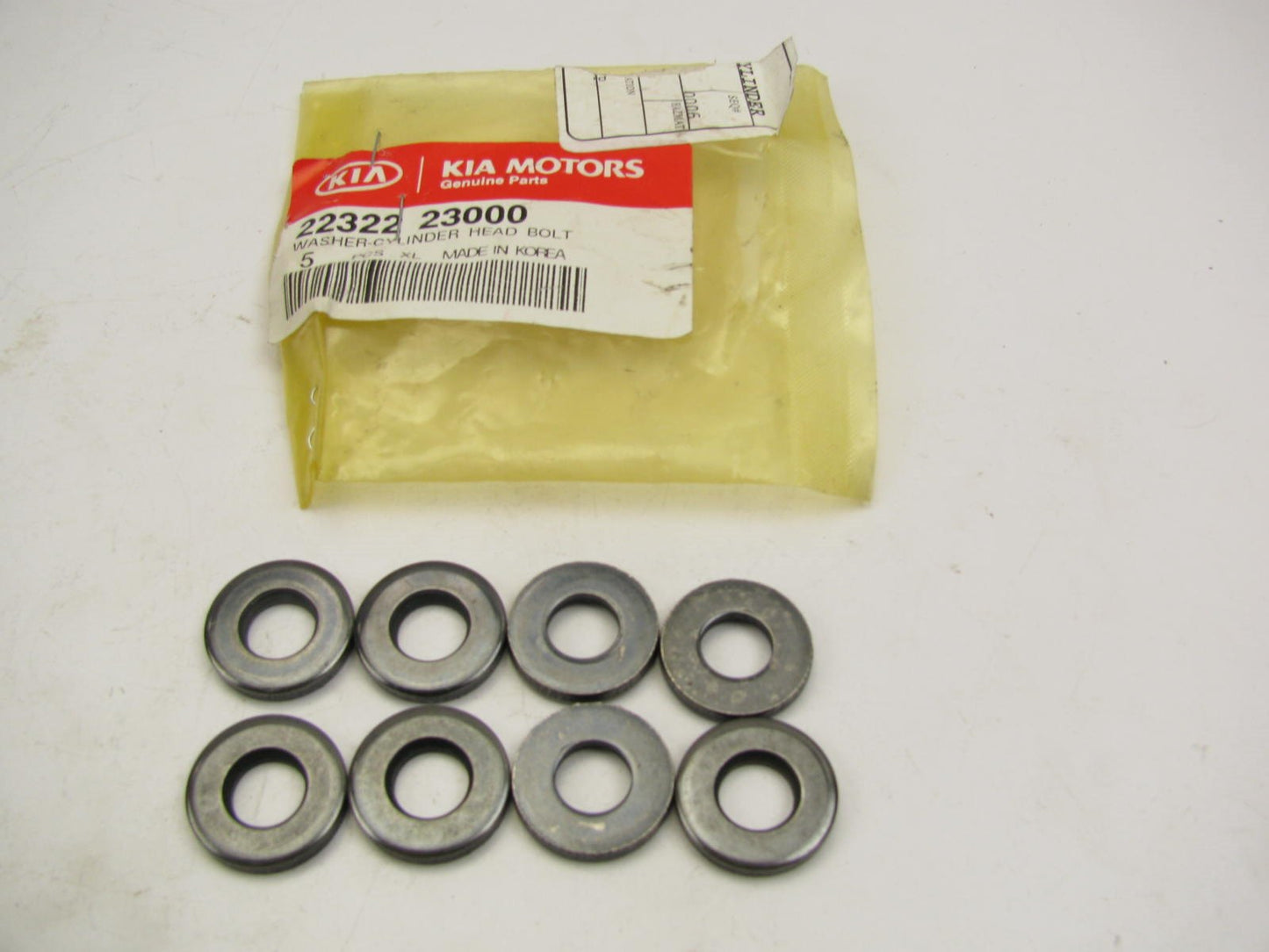 (8) NEW GENUINE Engine Cylinder Bolt Washers OEM For Kia 2232223000