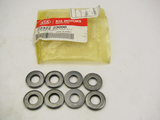 (8) NEW GENUINE Engine Cylinder Bolt Washers OEM For Kia 2232223000