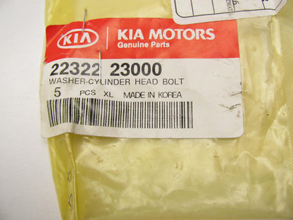 (8) NEW GENUINE Engine Cylinder Bolt Washers OEM For Kia 2232223000