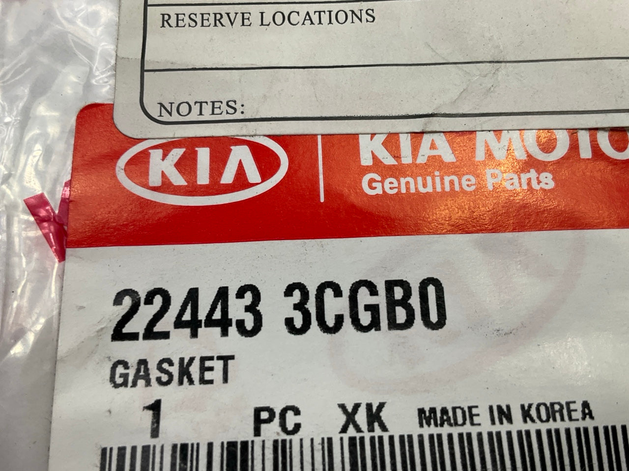 NEW - OEM 224433CGB0 Left Engine Valve Cover Gasket For 2012-2019 Kia 3.3L-V6
