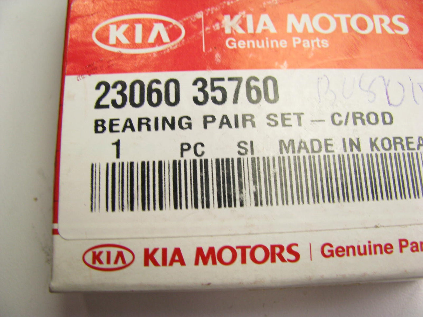 New OEM Engine Connecting Rod Bearings PAIR RED For Kia 2306035760