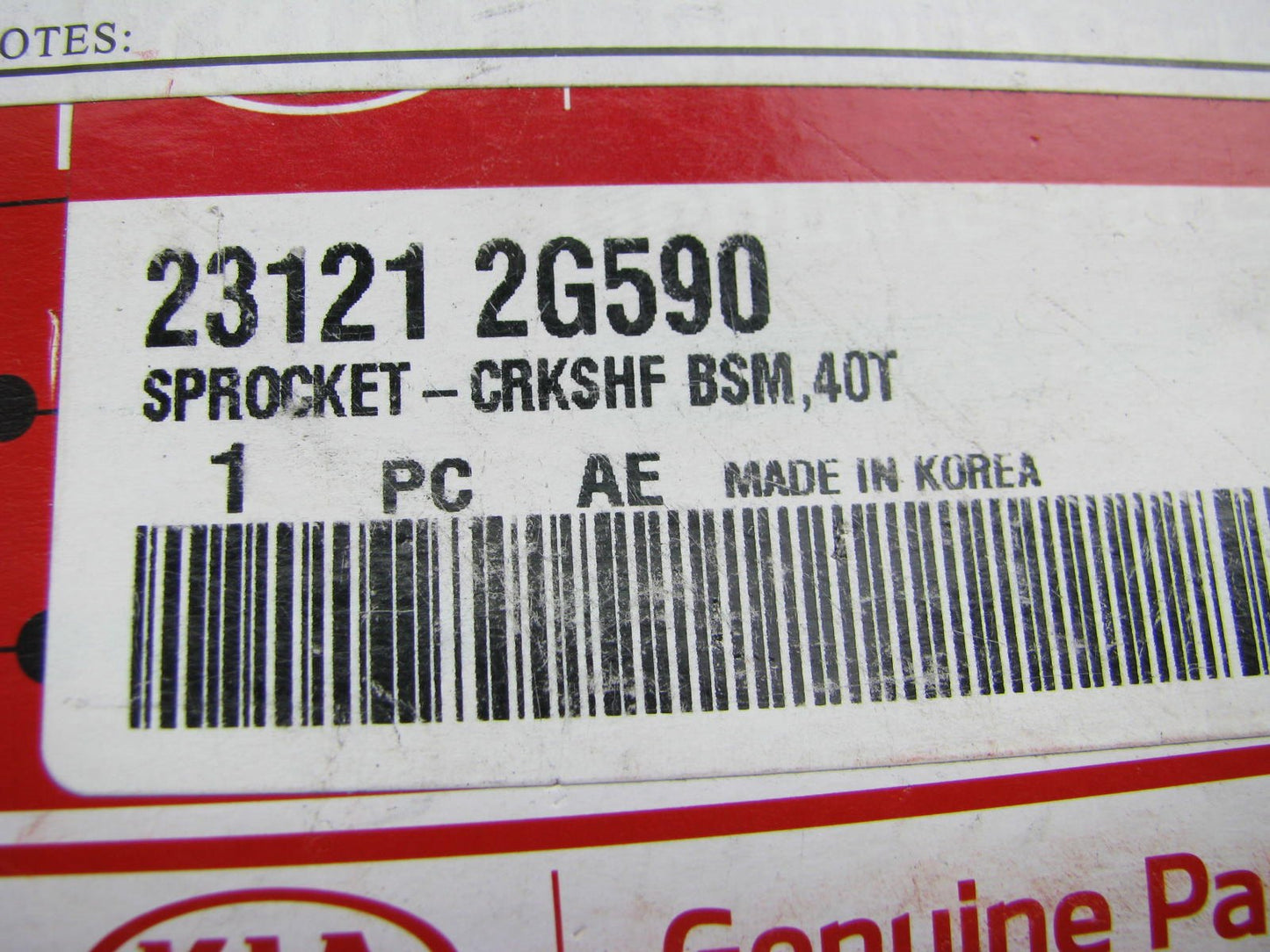 NEW Genuine Crank Crankshaft Sprocket Gear OEM For 2011-15 Kia Optima 2.0L 4-CYL