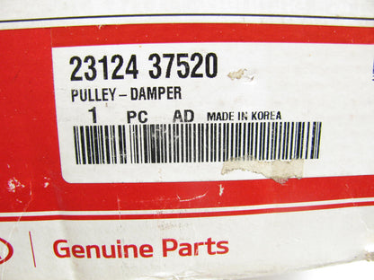 NEW 23124-37520 Crankshaft Pulley / Harmonic Balancer OEM For 99-10 Kia 2.7L