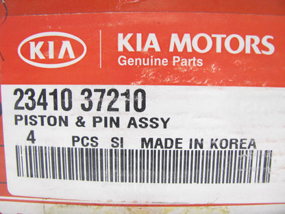 NEW - OEM 2341037210 Engine Pistons STD  For 1998-2001 Hyundai Sonata 2.5L V6