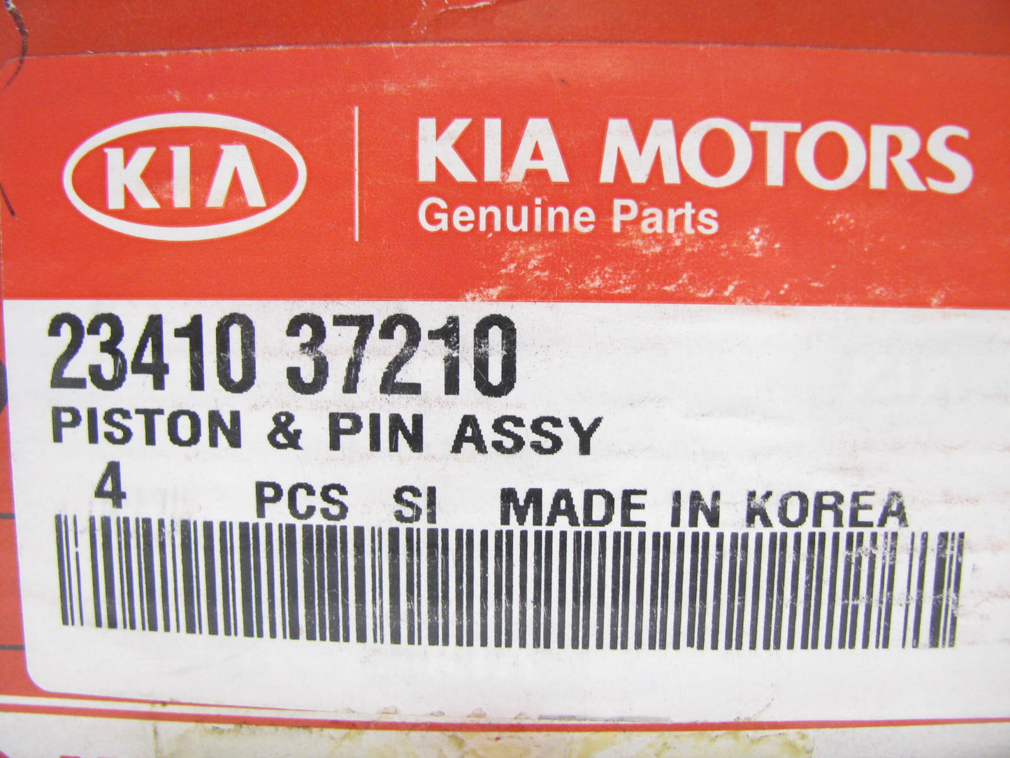 (4) NEW - OEM 2341037210 Engine Piston STD  For 1998-2001 Hyundai Sonata 2.5L V6