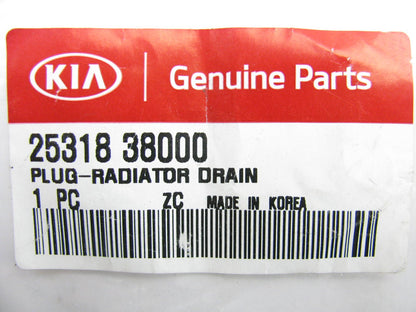 New Genuine Radiator Coolant Drain Plug OEM For Kia 2531838000