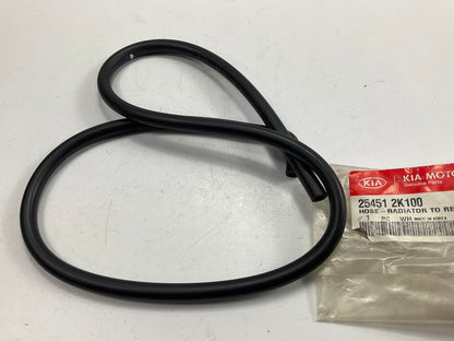 NEW - OEM 254512K100  Radiator To Reservoir Hose For 2009-2011 Kia Soul
