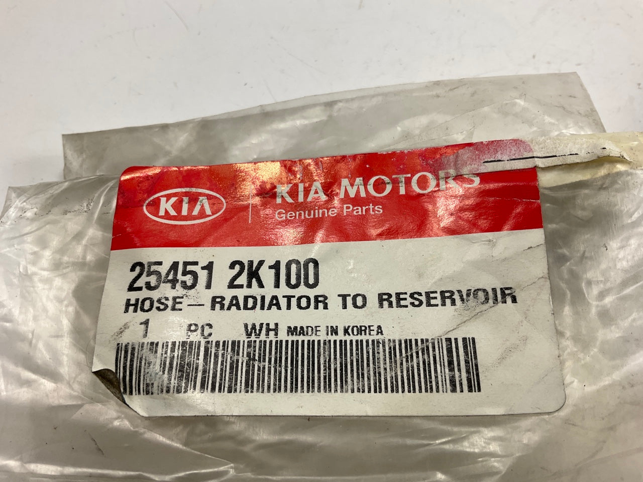 NEW - OEM 254512K100  Radiator To Reservoir Hose For 2009-2011 Kia Soul