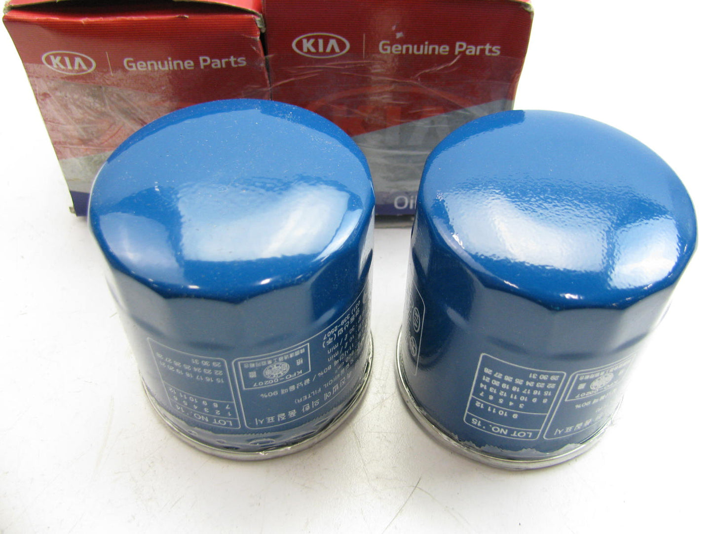 (2) NEW GENUINE Engine Oil Filters OEM For Kia 263002Y500