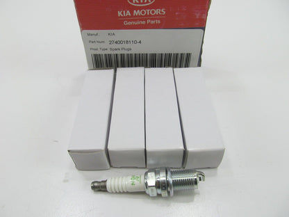 (4) New Genuine OEM For 2000-2004 KIA Spectra Spark Plugs 27400-18110