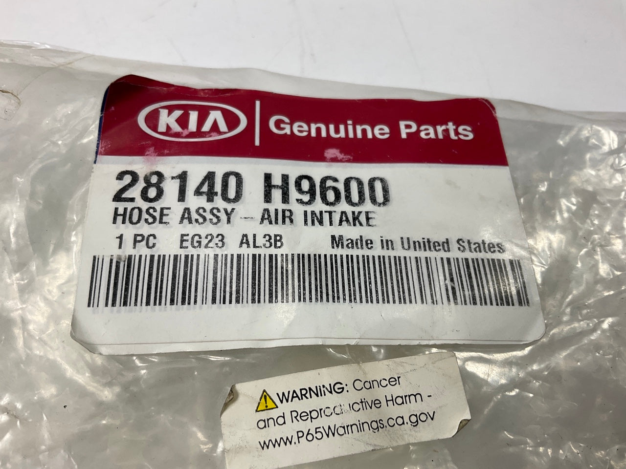 NEW GENUINE Air Cleaner Air Intake Hose OEM For 2019-2023 Kia Rio 28140H9600