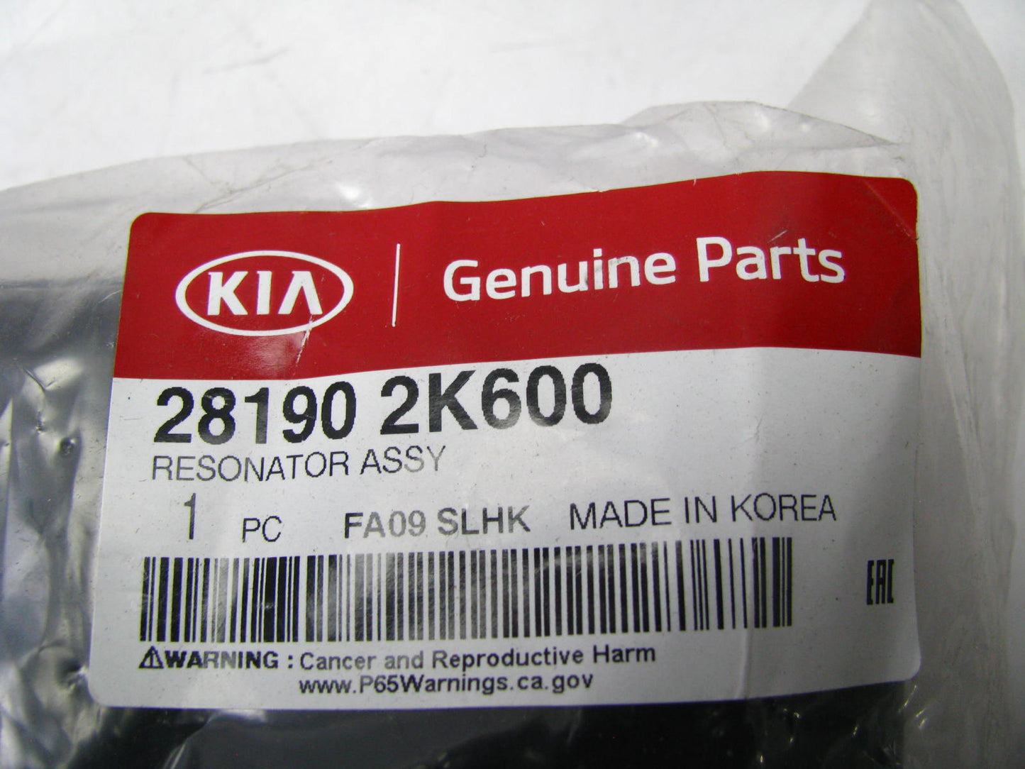NEW GENUINE 281902K600 Air Intake Lower Resonator OEM For 2012-2013 Kia Soul
