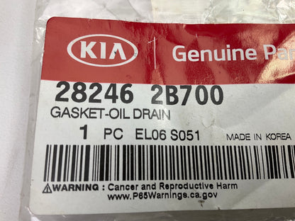 NEW GENUINE Turbocharger Oil Line Gasket OEM For Kia 1.6L TURBO 282462B700