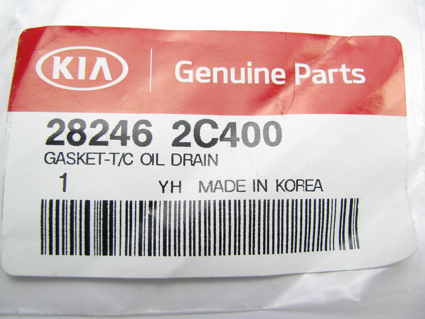 NEW - OEM Turbocharger Oil Drain Gasket For Kia 2.0L 4-CYL Turbo ONLY 282462C400