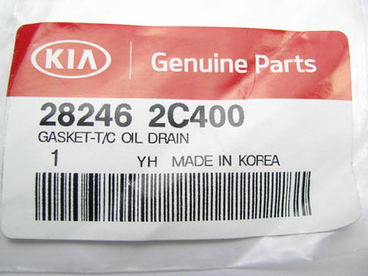 NEW - OEM Turbocharger Oil Drain Gasket For Kia 2.0L 4-CYL Turbo ONLY 282462C400
