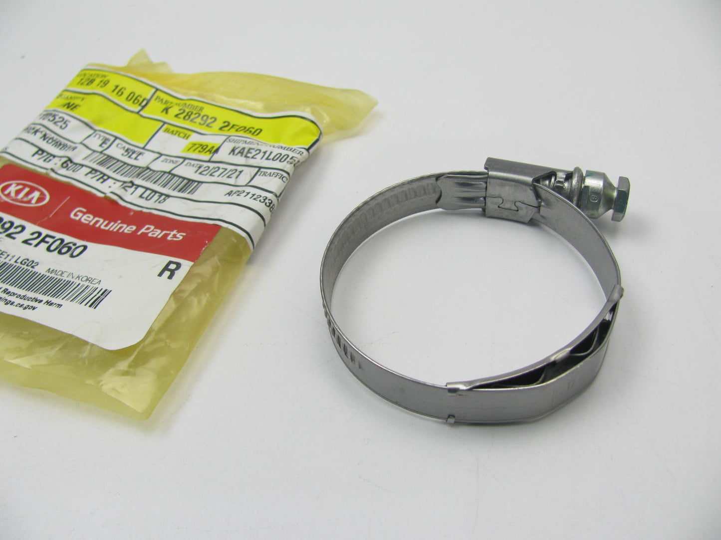 NEW Intercooler Inlet Pipe Tube Hose Clamp OEM For Kia 1.6L TURBO 282922F060