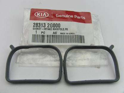 (2) NEW GENUINE FRONT Engine Intake Manifold Gasket OEM For 09-13 KIA 2.0L 2.4L