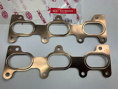 (2) NEW - OEM Genuine Exhaust Manifold Gasket For Kia 2852137103