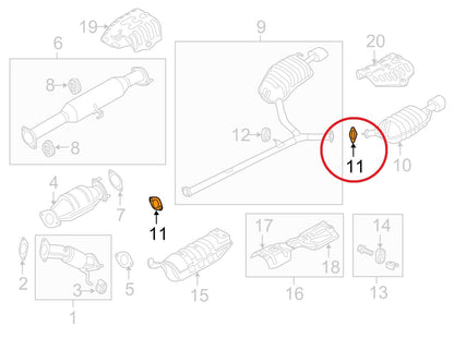 NEW - OEM 287512T000 Exhaust Pipe Gasket For Kia