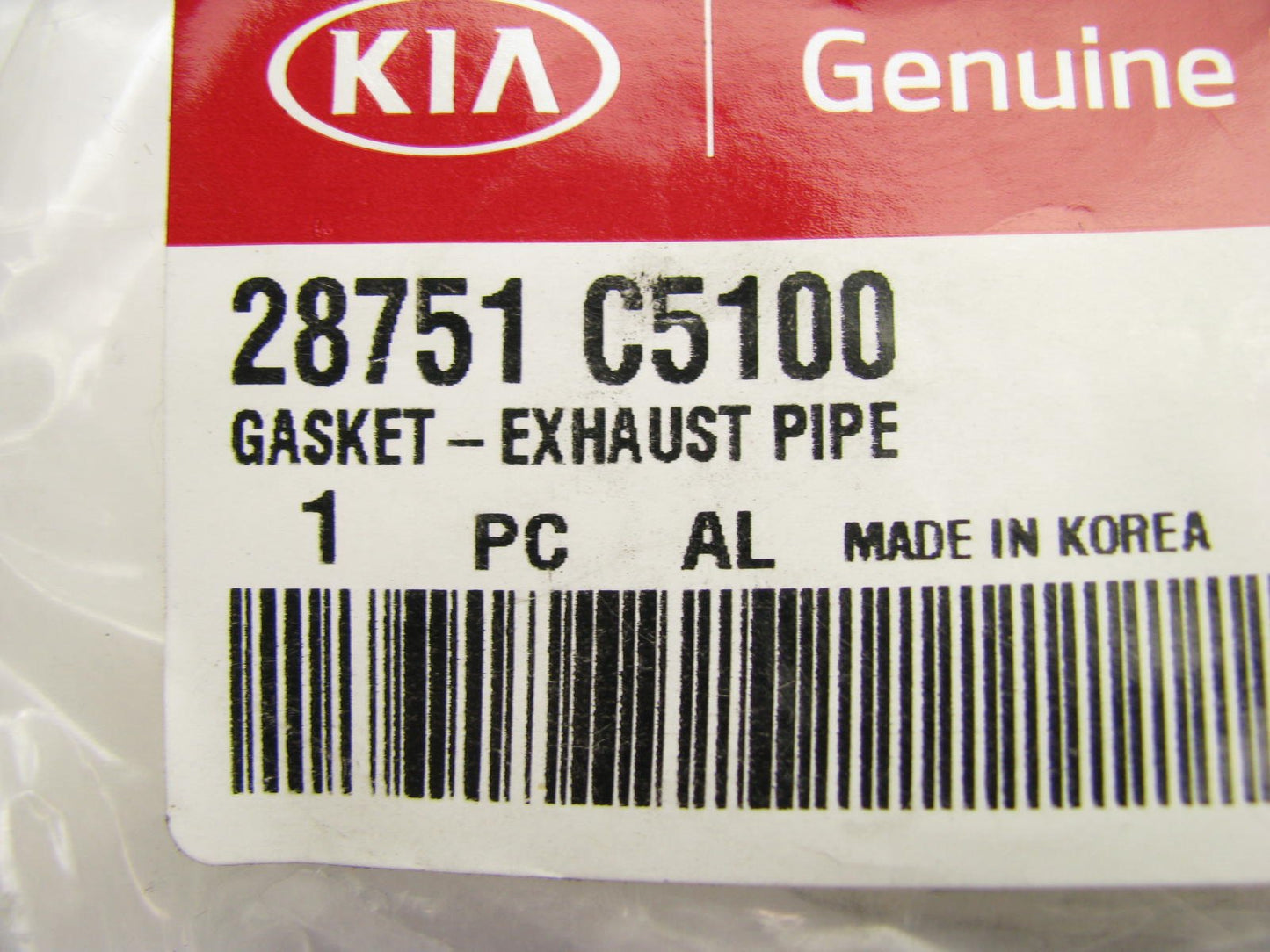 NEW - OEM Front Exhaust Pipe Gasket For 2015-2023 Kia 3.3L 3.8L-V6 28751C5100