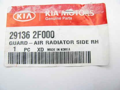 NEW Right Passenger Radiator Support Air Guard OEM For 04-08 Spectra 291362F000