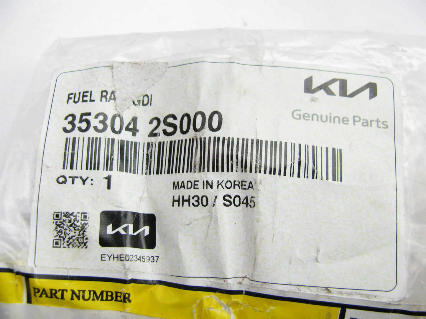 NEW GENUINE Fuel Injection Fuel Rail OEM For 21-23 Kia Sorento (2.5L NON-Turbo)