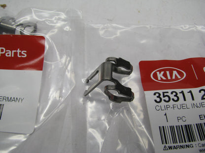 (4) NEW - OEM Genuine Fuel Injector Clips 353112G700 For Kia