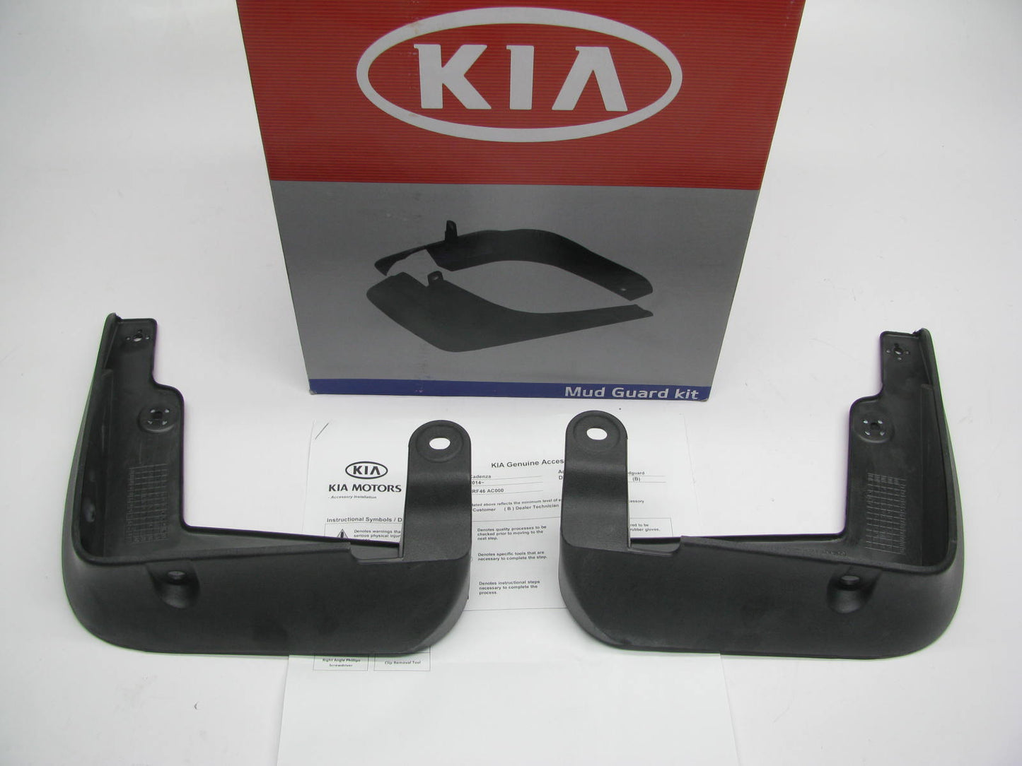 NEW Front Splash Guards / Mud Flaps Genuine OEM For 2014-2016 Kia Cadenza