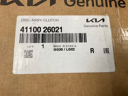 NEW - OEM 4110026021 Clutch Friction Disc For 2014-19 Kia Soul, 2015-18 Rio 1.6L