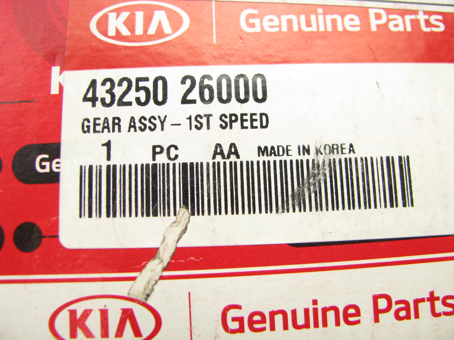 NEW - OEM 4325026000 Manual Transmission 1st Gear Assembly For 2012-2019 Kia
