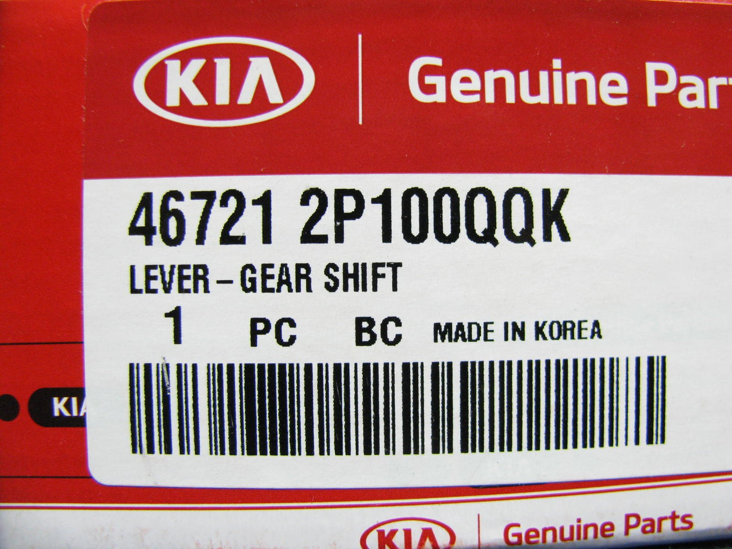 Auto Trans Shift Lever New Genuine OEM For Kia 467212P100QQK