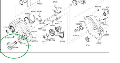 NEW BW4424 Transfer Case Front Stub Axle Shaft OEM For 2004-2008 Kia Sorento