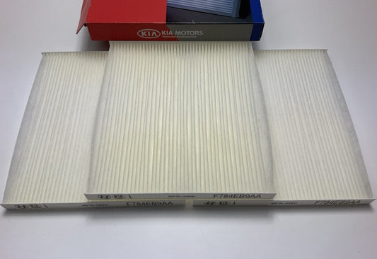 (3) NEW GENUINE Cabin Air Filters OEM For Kia 4DF79AQ000