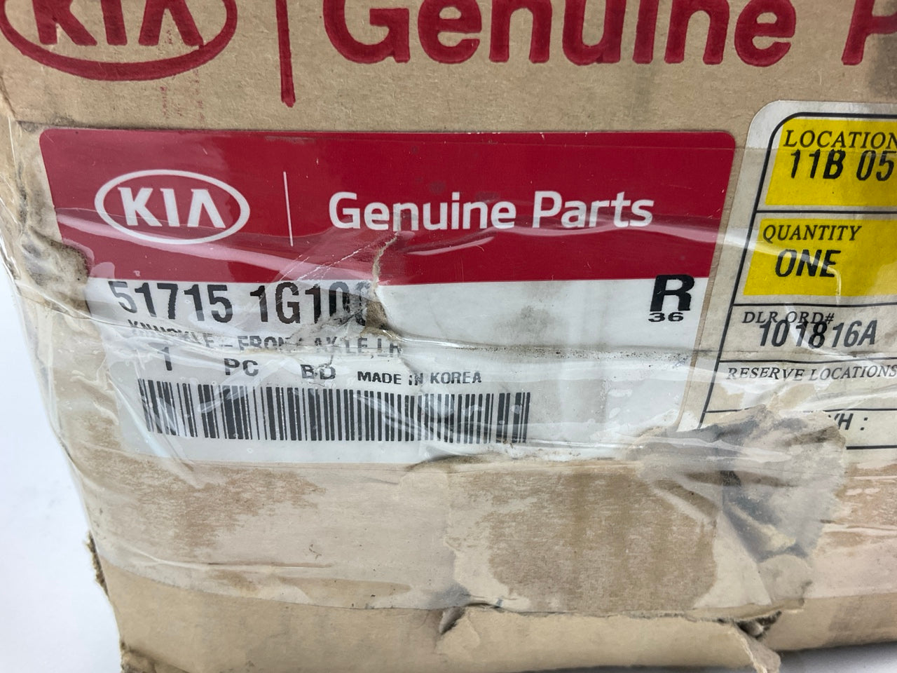 NEW - OEM 517151G100 Front Left Steering Knuckle For 2006-2009 Kia Rio