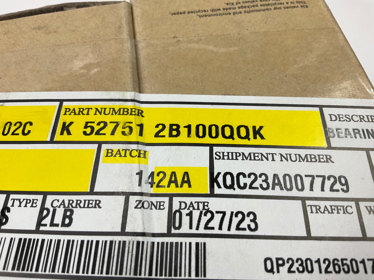 (2) NEW Rear Hub Bearing ABS Speed Sensor 2WD Only OEM For Kia 527512B100QQK