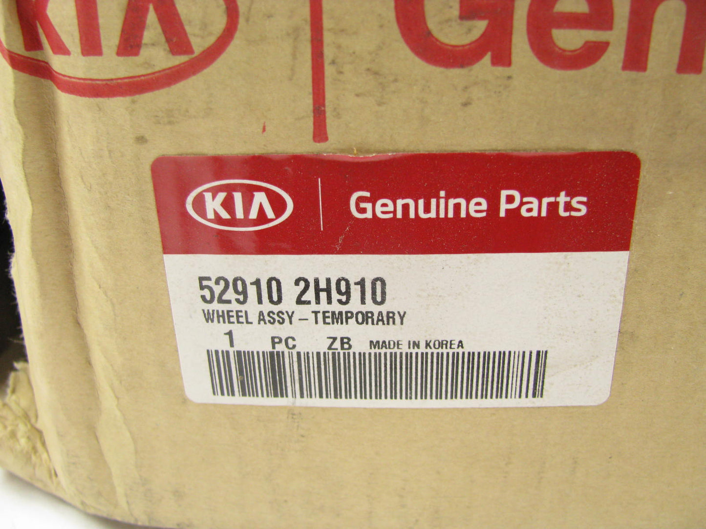 NEW GENUINE Spare Wheel Rim Red OEM For 14-16 Kia Forte Forte Koup 529102H910
