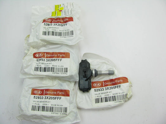 (4) NEW TPMS Tire Pressure Monitor Sensors (SEALED) OEM For Kia 529333X205FFF