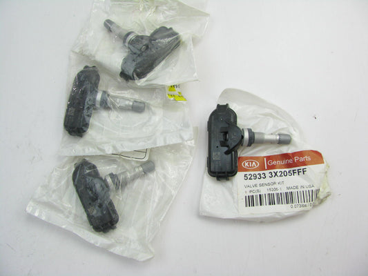 (4) NEW TPMS Tire Pressure Monitor Sensors (SEALED) OEM For Kia 529333X205FFF