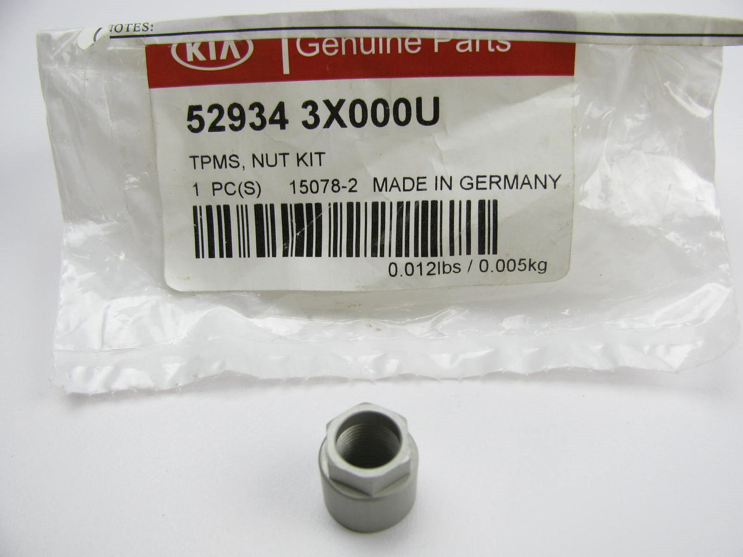 NEW GENUINE Tire Pressure Monitoring System Sensor Nut OEM For Kia 529343X000U
