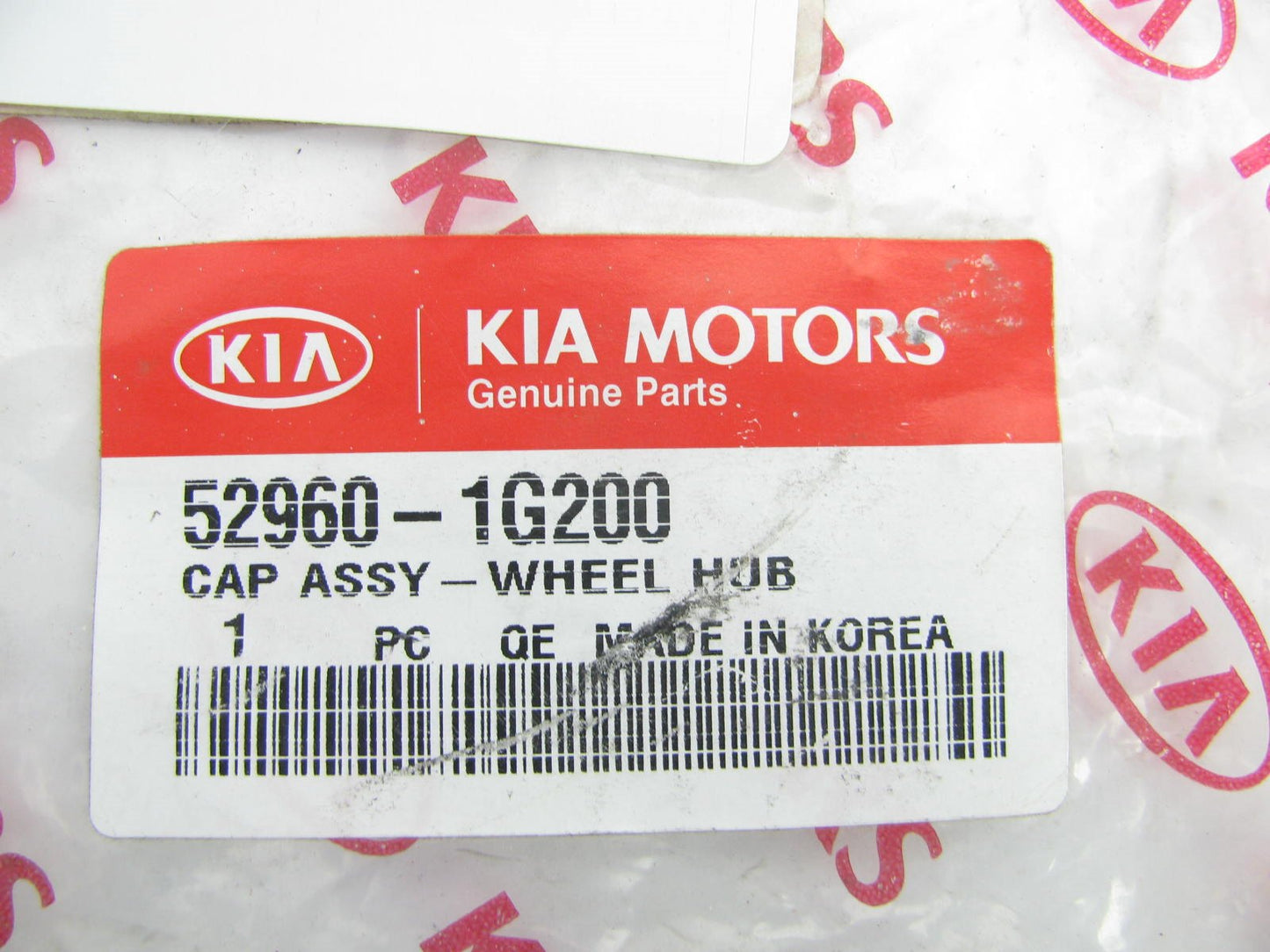 (1) New Genuine Wheel Center Cap OEM For 2006-2007 Kia Rio BASE MODEL 529601G200